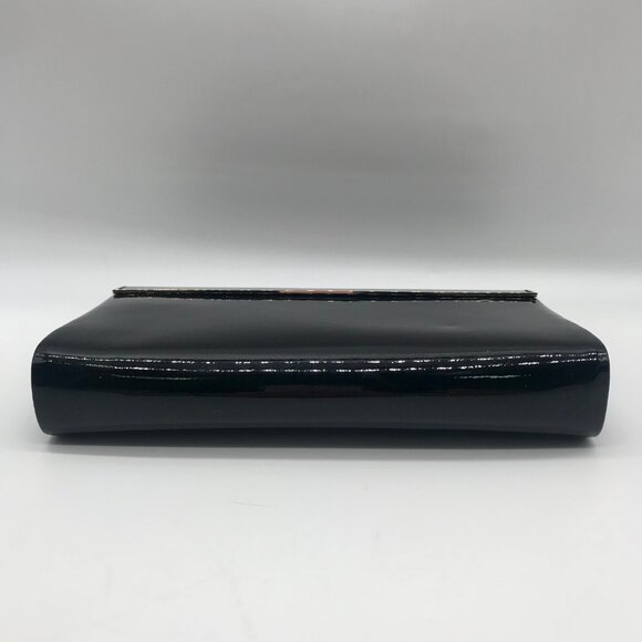 Jimmy Choo Black Patent Leather Cayla Clutch - Picture 5 of 11